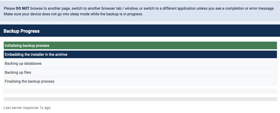 Akkeba Backup Progress Bar