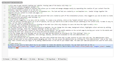 CodeMirror - An plain code editor for Joomla