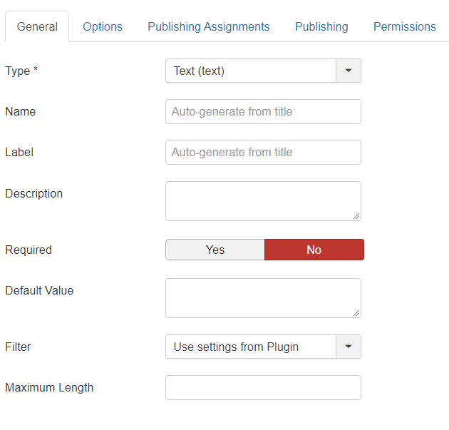 Custom Fields in Joomla