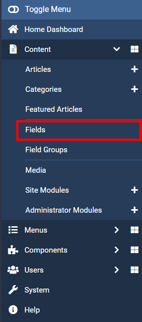 Create your fields
