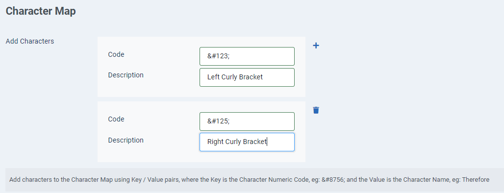 JCE character map Addon