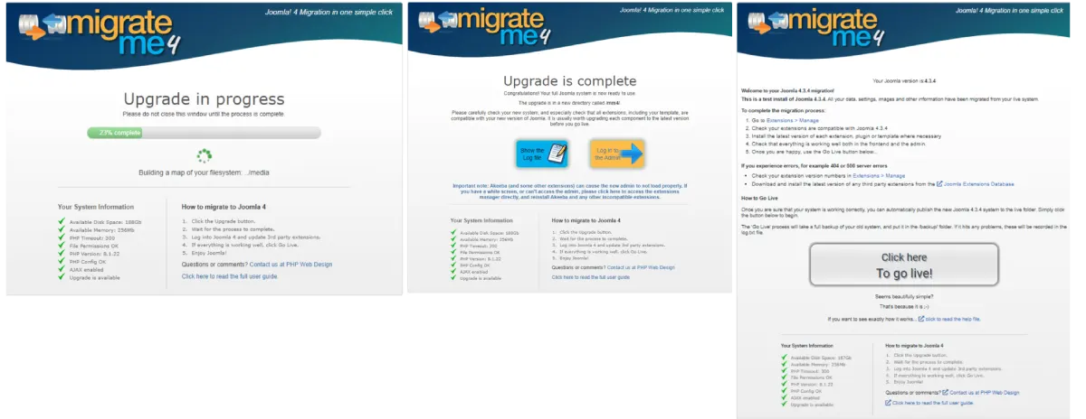 Progress of MigrateMe 4